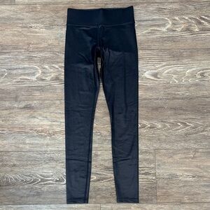 Carbon38 High Rise Takara Shine Leggings Black Metallic Women's Size XS EUC